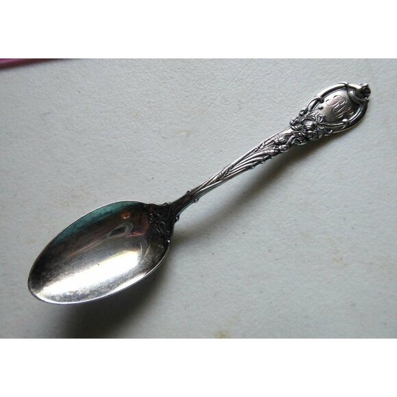 Antique STERLING SILVER Teaspoon 1902 Reed & Barton La Parisienne Bunde Upmeyer